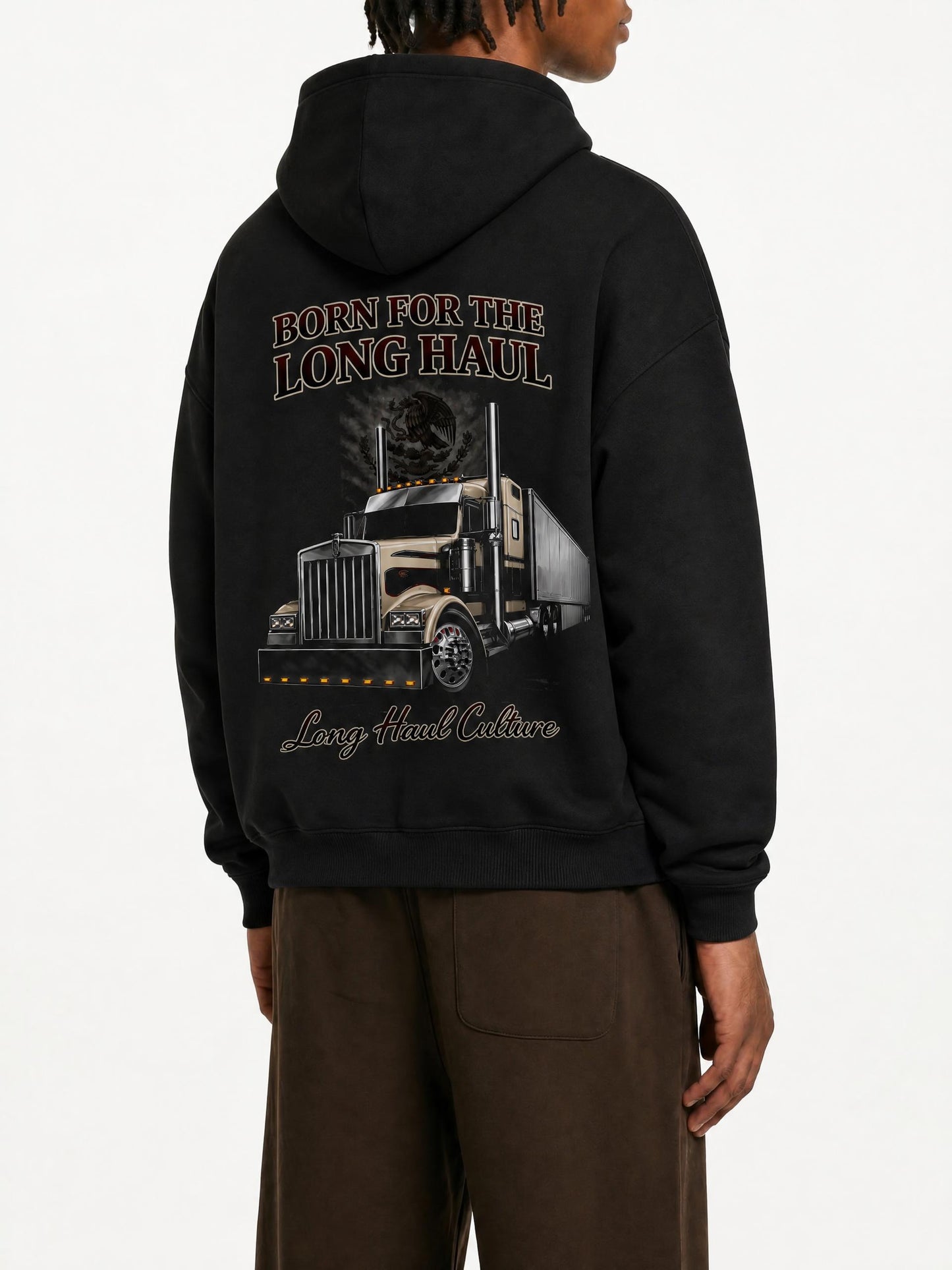 LongHaulCulture,OversizedHoodie,TruckerHoodie