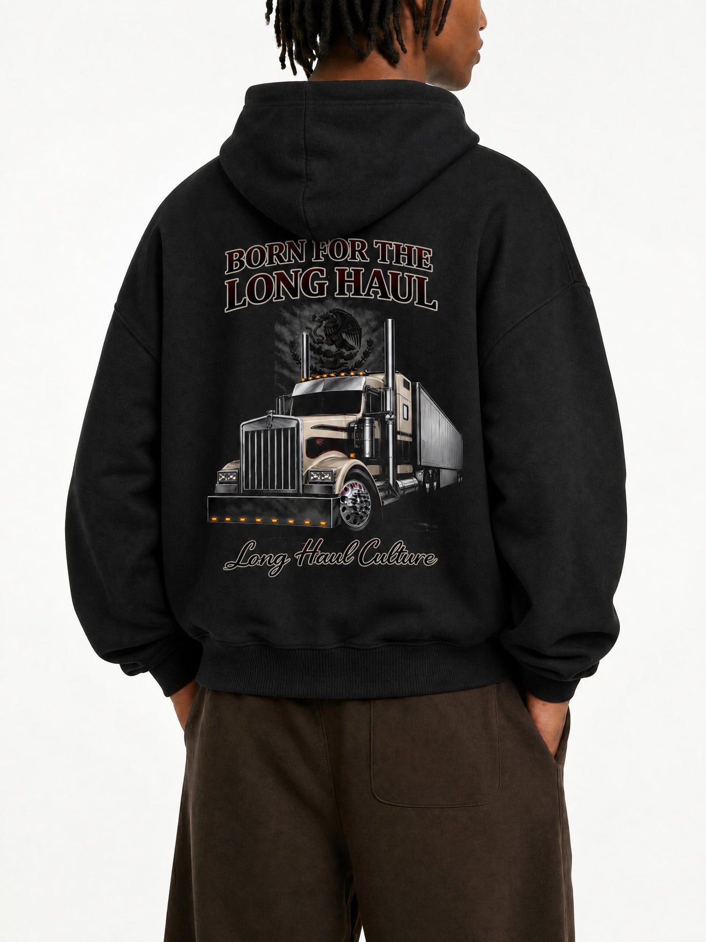 LongHaulCulture,OversizedHoodie,TruckerHoodie