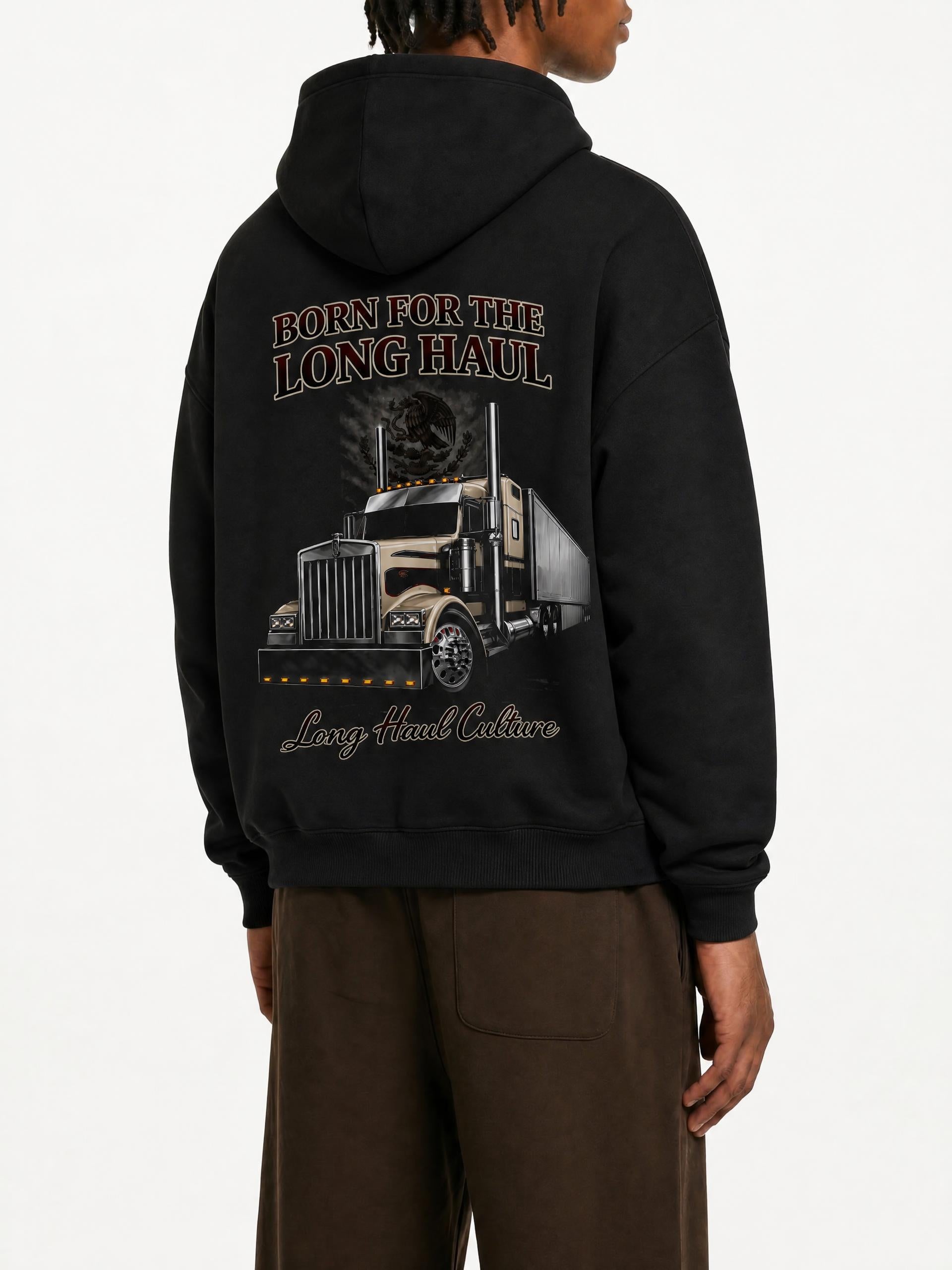 LongHaulCulture,OversizedHoodie,TruckerHoodie